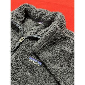 Women's Size Medium Patagonia Sherpa Fleece Zip Pullover Gray Sweater